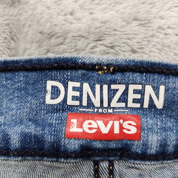 Levi's Denizen Jeans Womens 2 Blue Curvy Slim Cuffed Capri Low Rise Stretch - Picture 6 of 15